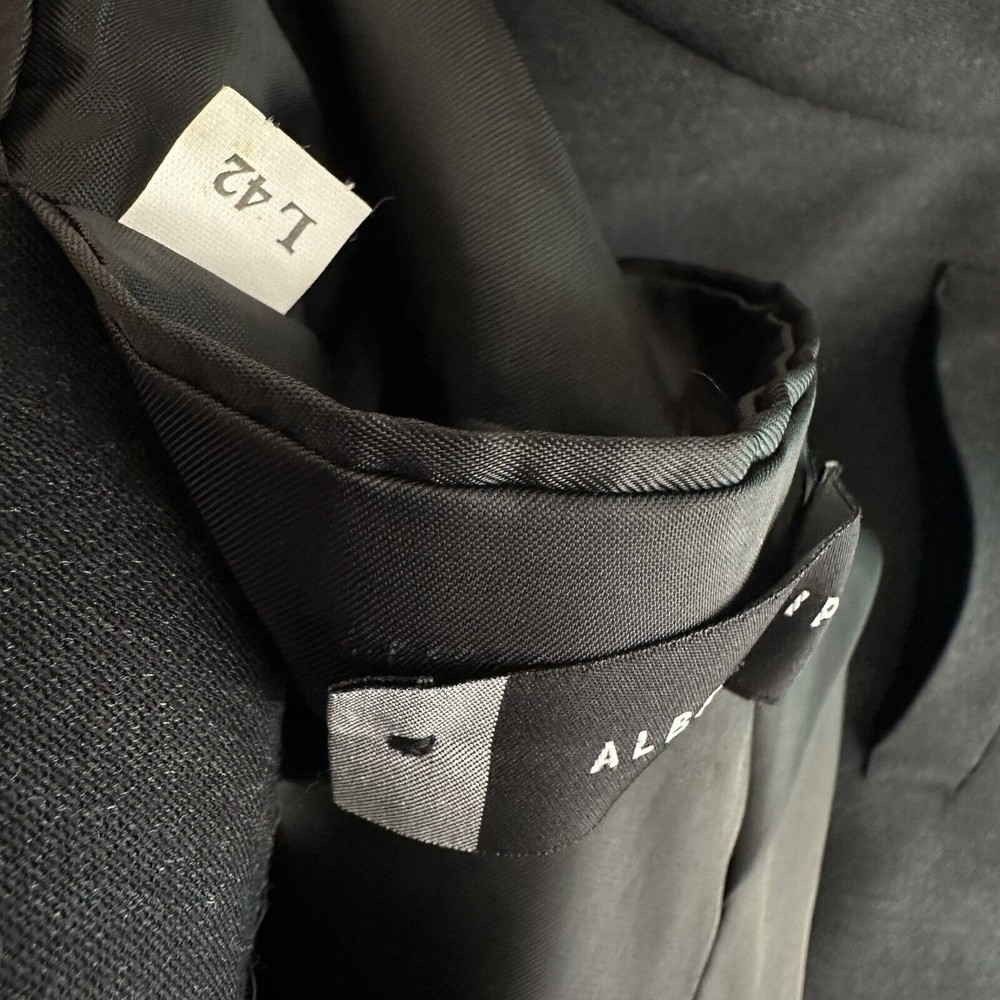 Albert Nipon Mens Gray Jacket Blazer Wool Size 42l - image 4